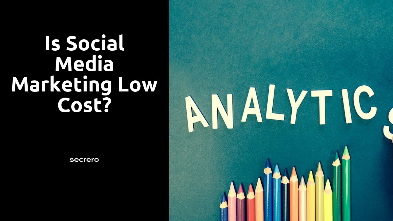 Is social media marketing low cost?