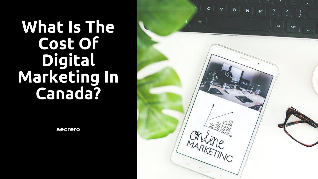 What is the cost of digital marketing in Canada?